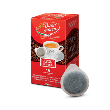 Caffe Buongiorno Sublime ROSSO PODS 18pcs kawa mielona w kapsułach