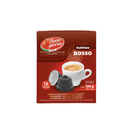 Caffe Buongiorno Sublime ROSSO for DOLCE GUSTO 16pcs kawa mielona w kapsułkach typ DOLCE GUSTO